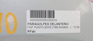 PARAGOLPES DELANTERO FIAT PUNTO (EVO) (199) Emotion