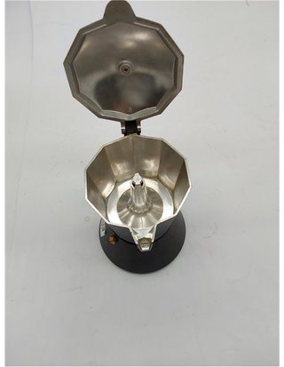 Jata CFI6 - Cafetera Italiana Inducción - Capacidad 6 Tazas - Apta para Todo Tipo de Cocinas - Cuerpo Aluminio - Negro