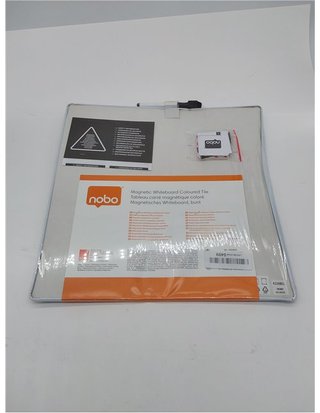 Nobo Pizarra Magnética Pequeña de Color - Sin Marco - Borrado en Seco - Fácil de Limpiar - Aptas Para Uso En Pared - Casa y Oficina -