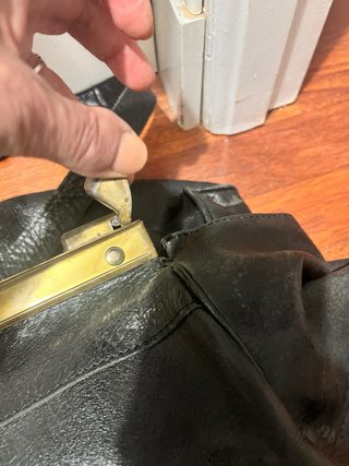 Bolsa de viaje vintage de piel
