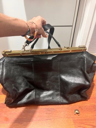 Bolsa de viaje vintage de piel