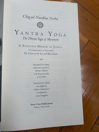 Libro: Yantra Yoga