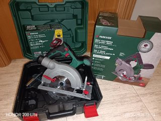 Sierra Circular 20V Parkside SIN BATERÍA NI CARGAD