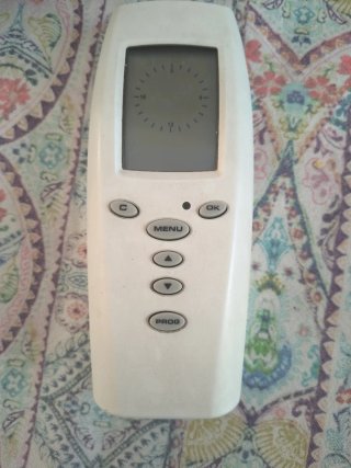Mando caldera blanco