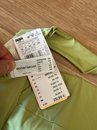 Bikini bandeau reversible verde y beige