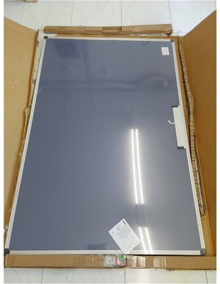 Amazon Basics Pizarra blanca magnética con bandeja para rotuladores y marco de aluminio - 150 cm x 100 cm