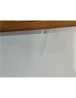 Amazon Basics Pizarra blanca magnética con bandeja para rotuladores y marco de aluminio - 150 cm x 100 cm