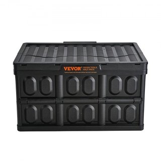 Cajas de Almacenamiento Plegables con Tapa, 45L 3 Paquetes, Cajas de Plástico Apilables y Plegables con Asas, Grandes Contenedores Resistentes para Ropa, Juguetes, Libros, Snacks, Zapatos y Organi...