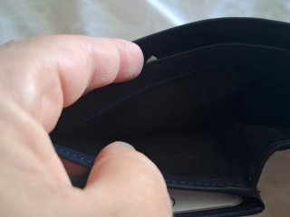 Cartera Guy Laroche Hombre Negra y Azul