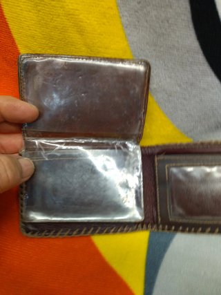 Cartera de cuero hombre cosida a mano