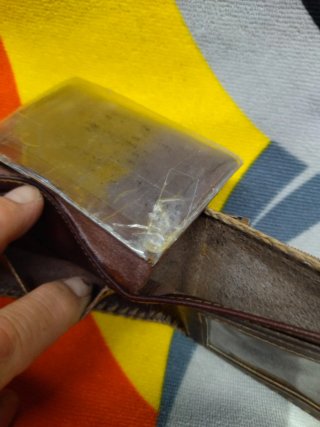 Cartera de cuero hombre cosida a mano