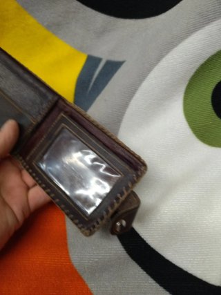 Cartera de cuero hombre cosida a mano