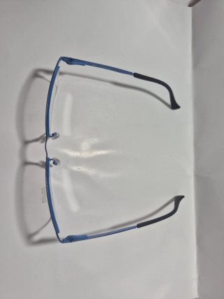 Gafas graduadas azules y plateadas