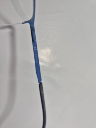 Gafas graduadas azules y plateadas