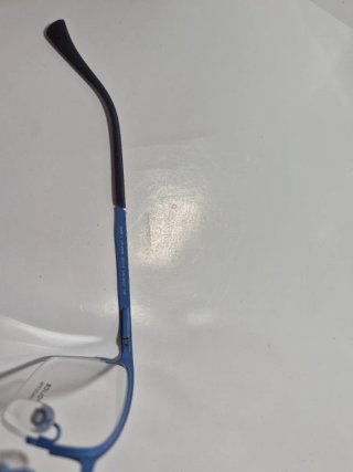 Gafas graduadas azules y plateadas