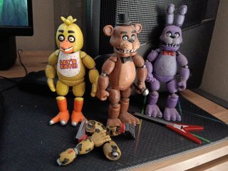 Figuras FNAF: Freddy, Bonnie, Chica