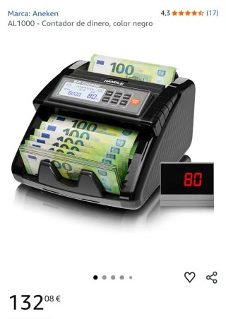 Contador de Billetes Aneken AL-1000 Bill Counter
