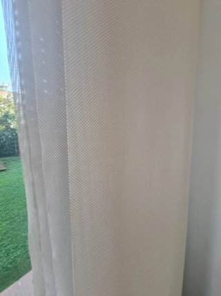 Cortinas Panel Japonés Beige/Blanco Screen