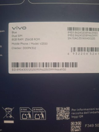 Vivo V70fe Blu/Viola