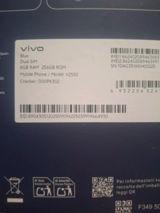 Vivo V70fe Blu/Viola