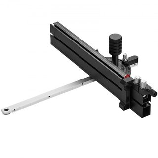 Medidor de Inglete de Precisión, Ranura Estándar 19 x 9.5 mm, Medidor de Inglete de Aleación de Aluminio para Sierra de Mesa con Rejilla de 45.7 cm 15 Paradas de Ángulo Ajustables con Émbolo Carga...