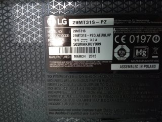 LG Smart TV 29 Negra