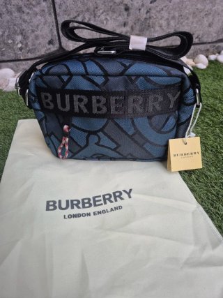 Bolso Burberry Hombre Azul/Gris