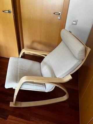 Sillón balancín IKEA POÄNG beige