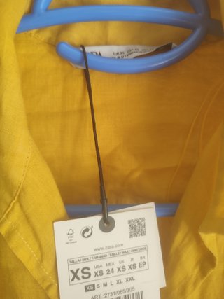 Conjunto Falda y Blusa Zara Amarillo