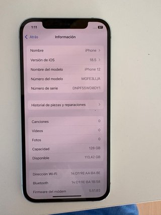 iPhone 12 128GB - Buen estado