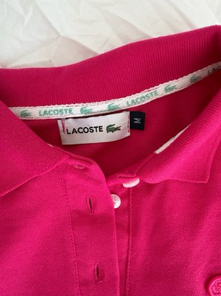 Vestido Polo Lacoste Rosa Talla M