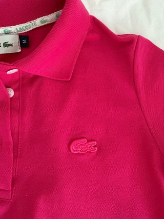 Vestido Polo Lacoste Rosa Talla M