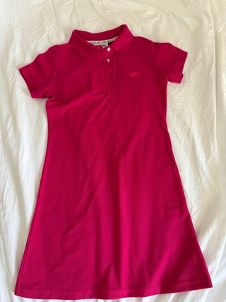 Vestido Polo Lacoste Rosa Talla M