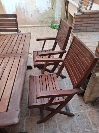 Conjunto mesa y sillas de jardín Teka