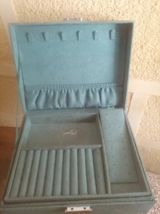 Joyero organizador aguamarina