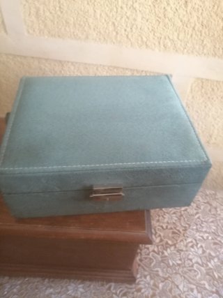 Joyero organizador aguamarina
