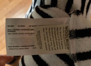 Abito donna cotone righe Woolrich