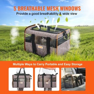 Transportín para Gatos con Ruedas, Transportín para Mascotas Aprobado por Aerolíneas con Mango Telescópico y Correa de Hombro, Transportín para Perros con Ruedas para Mascotas de hasta 22 lbs, con...