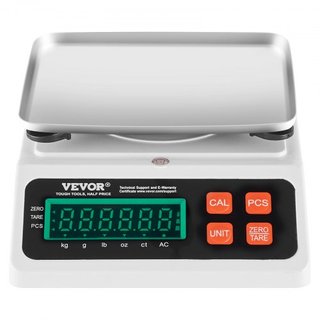 Báscula de Conteo Industrial, 10 kg x 0.1 g, Báscula Digital para Piezas y Monedas, Unidades g/kg/lb/oz/ct, Báscula Electrónica de Gramos para Inventario, Báscula de Conteo de Cocina y Joyería con...