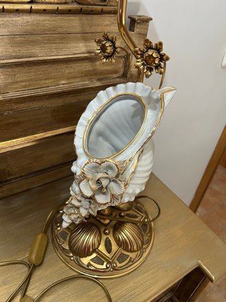 Recibidor consola madera y dorado