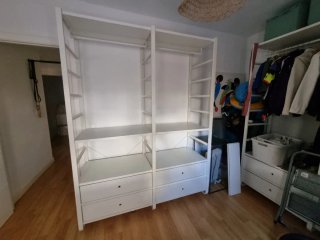 Armario vestidor blanco IKEA ELVARLI