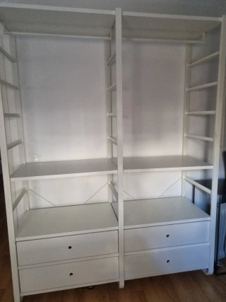 Armario vestidor blanco IKEA ELVARLI
