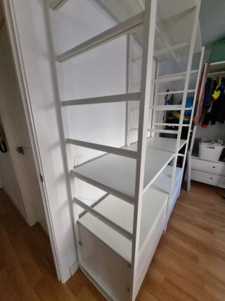 Armario vestidor blanco IKEA ELVARLI