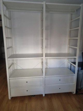 Armario vestidor blanco IKEA ELVARLI