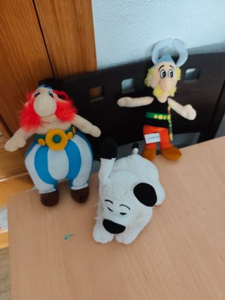 Lote 3 peluches Astérix y Obélix