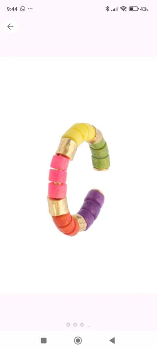 Tres Anillos Sonia Rykiel Multicolor Dorado