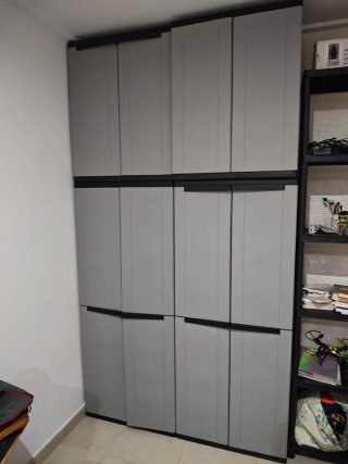 Lote armario Plástico Terry J Base Gris