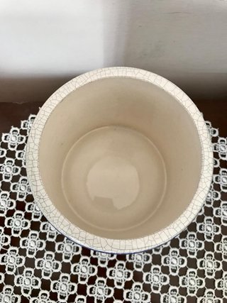 Vaso con coperchio decorato sole