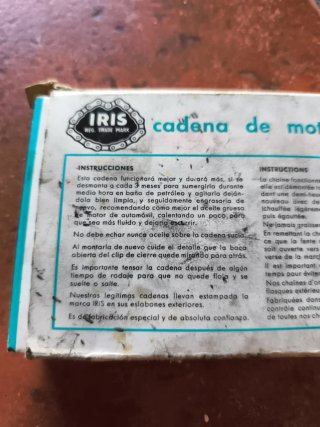 Cadena Moto Iris