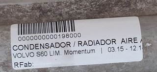 CONDENSADOR / RADIADOR  AIRE ACONDICIONADO VOLVO S60 LIM. Momentum